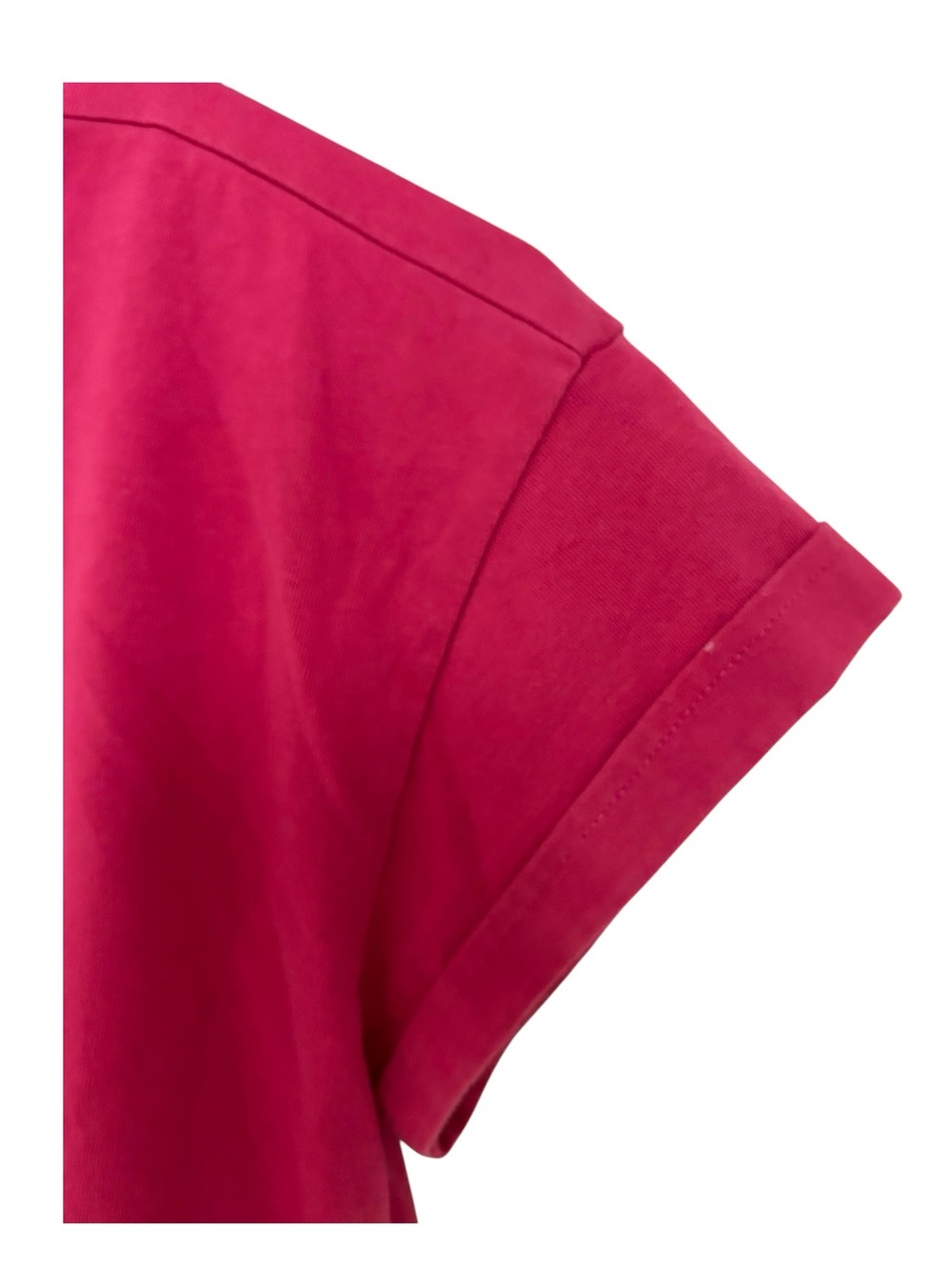 Gymshark Fraction Crop Top Hot Pink Boxy Tee- XS - Picture 8 of 8